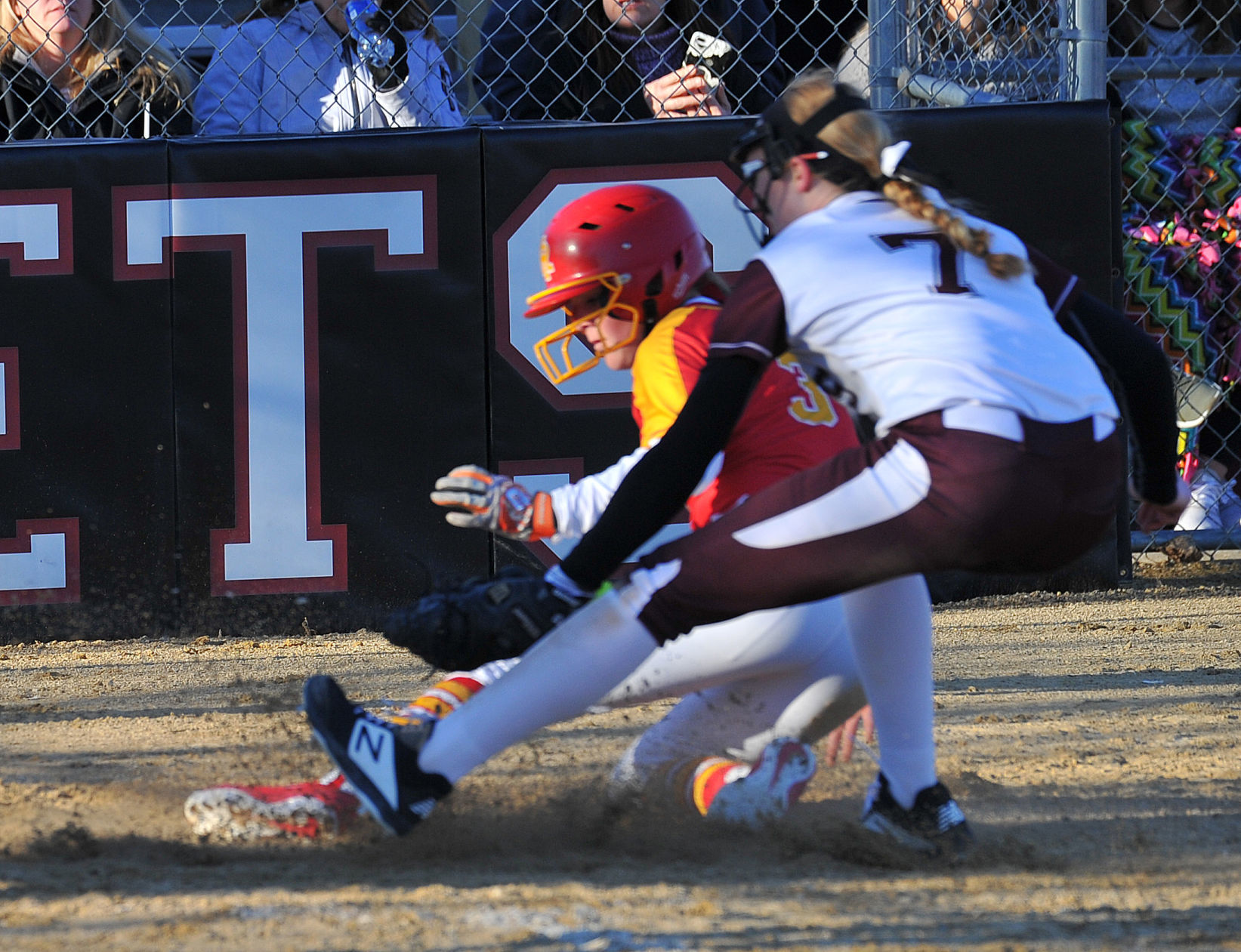 Rock Island at Rockridge softball